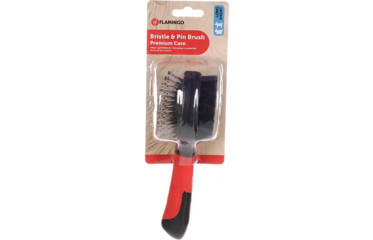 BRISTLE &PIN BRUSH+HANDLE SMALL