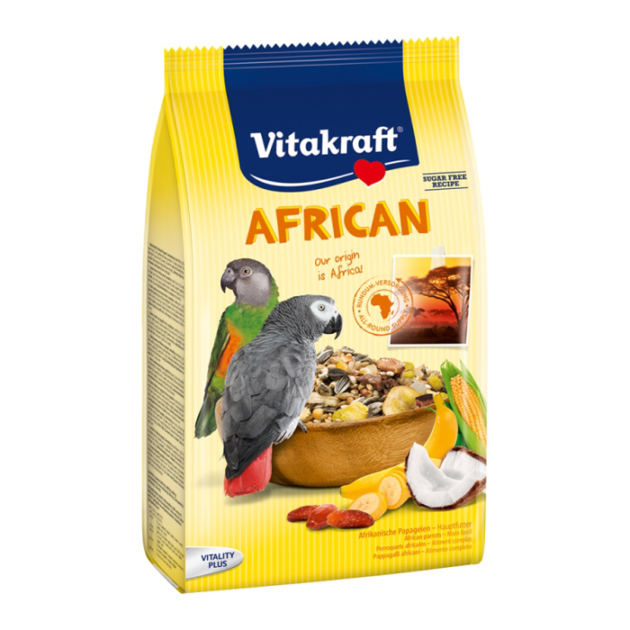 Vitakraft Menu African Basiki trofi Super Premium ga papaglous Seneglis kai Zako 750gr