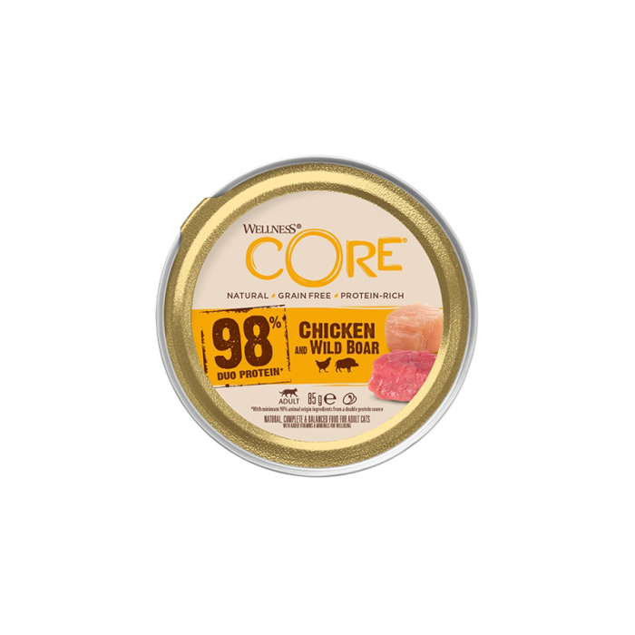 WELLNESS CORE KONSERBA GTAS 98 CHICKEN/WILDBOAR 85gr