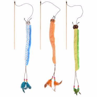 FLAMINGO ΠΑΙΧΝΙΔΙ ΓΑΤΑΣ STICK CRINKLY 40CM