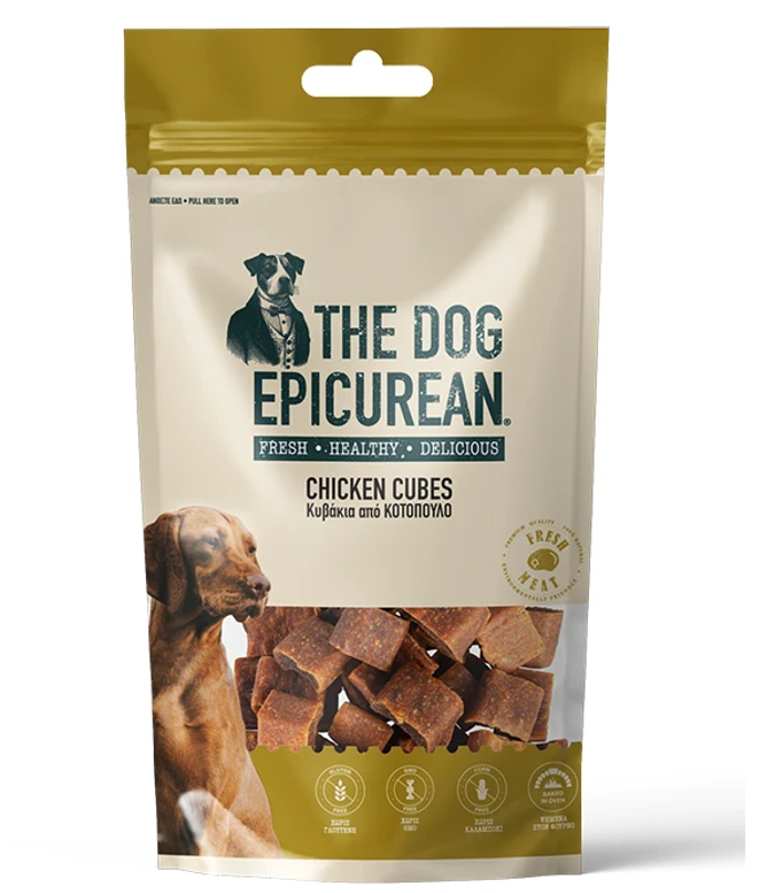 Dog Epicurean Lixoudies Skulou Chicken Cubes 100gr