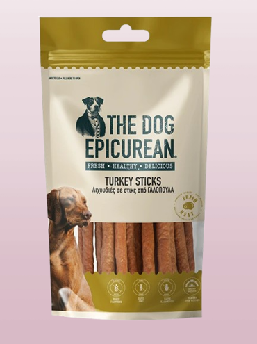 Doca Epicurean Sticks Λιχουδιές σε Stick Σκύλου χωρίς Σιτηρά & Γλουτένη με Γαλοπούλα 100gr