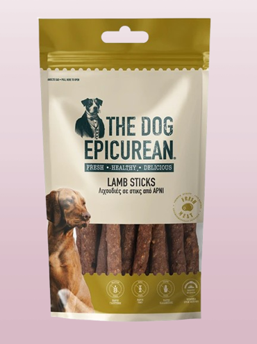 Doca Epicurean Sticks Λιχουδιές σε Stick Σκύλου χωρίς Σιτηρά & Γλουτένη με Αρνί 100gr
