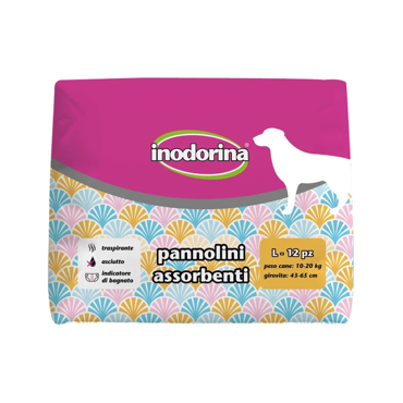 INODORINA πάνες-βρακάκια για θηλυκούς σκύλους L