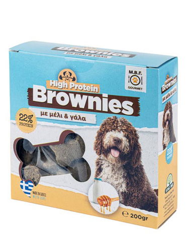 M.B.F Brownies High Protein Με Γάλα και Μέλι 200gr