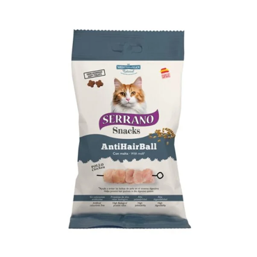 Λιχουδιές Serrano για γάτες Anti-Hairball με Κοτόπουλο 50gr