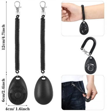 Amalthea Clicker Εκπαίδευσης Σκύλου με Ελαστικό Λουράκι Καρπού