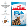 ROYAL CANIN MAXI STARTER 4K XIRA TROFI SKuLOu