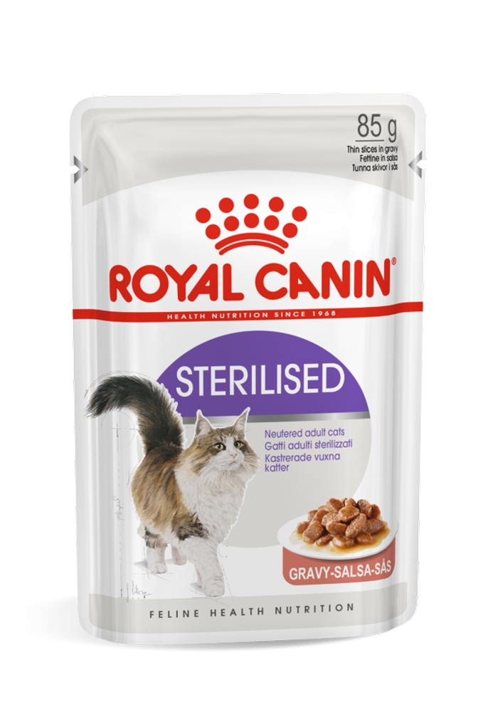 Royal Canin Sterilised kommatakia se Saltsa 85g