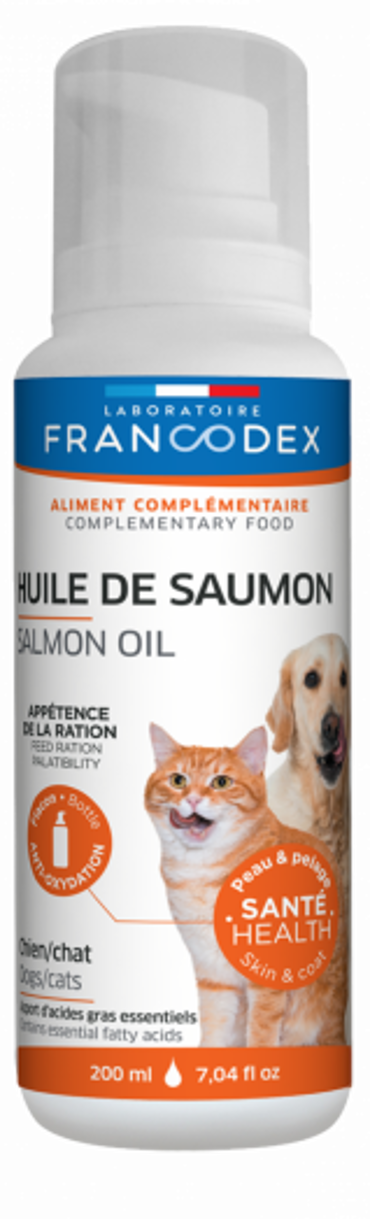 Francodex Λάδι Σολομού Για Σκύλους Και Γάτες 200ml 