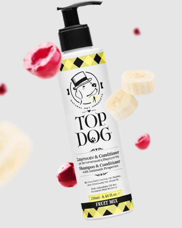 Top Dog Σαμπουάν Σκύλου με Μαλακτικό και Άρωμα Fruit Mix 250ml