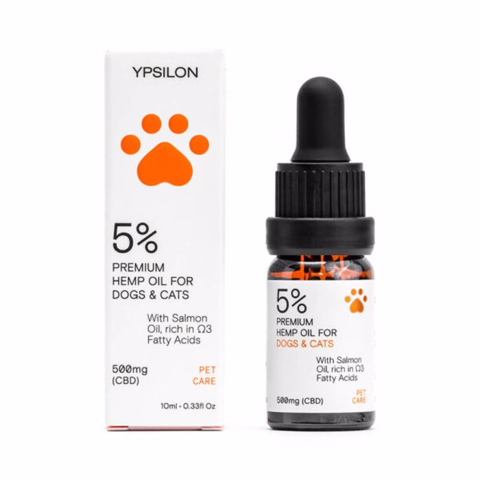 Ypsilon Pet 5% CBD Elaio Kannabis 10ml me Elaio Solomou