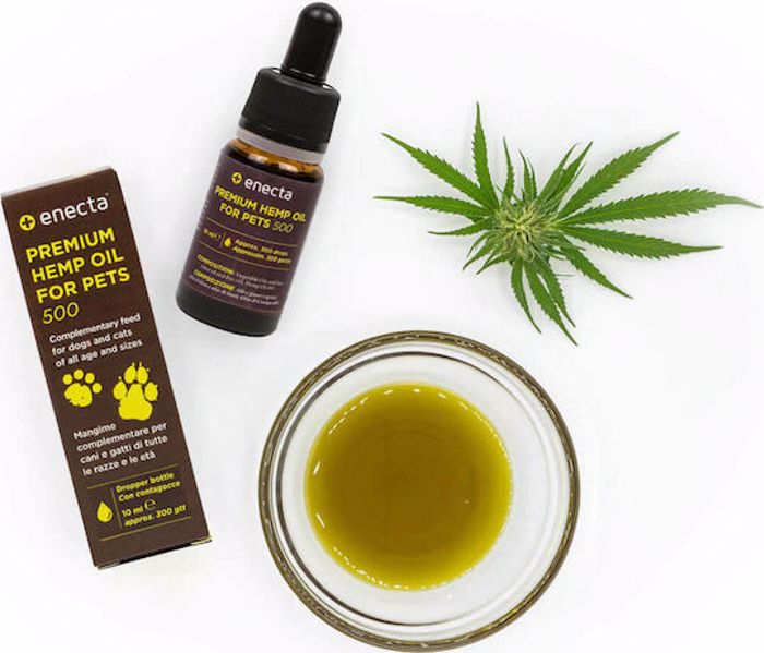 Enecta CBD Oil 5% Sumpliroma Diatrofis Skulou me Elaio Kannabis 500mg 10ml