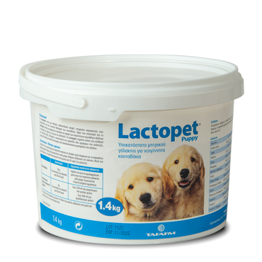 Tafarm Lactopet Puppy Υποκατάστατο Μητρικού Γάλακτος για Νεογέννητα Κουταβάκια 1.400 gr