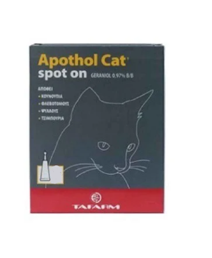 Apothol Cat Spot-On Ampoula Gtas Ga Psullou, Tsimpouria & Sknipes