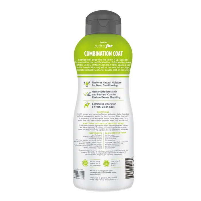 TropiClean Perfect Fur Sampouan ga Skulous me Diplo Trixoma 473ml