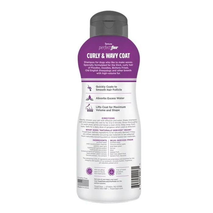TropiClean Perfect Fur Sampouan ga Skulous me Sguro & Kumatisto Trixoma 473ml