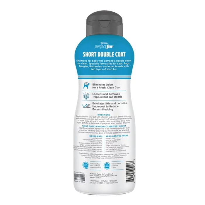 TropiClean Perfect Fur Sampouan ga Skulous me Konto Diplo Trixoma 473ml