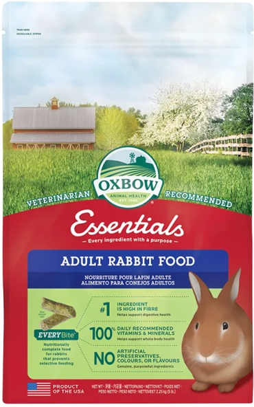 Oxbow Τροφή για Κουνέλι Essentials Adult Rabbit 2.280kg