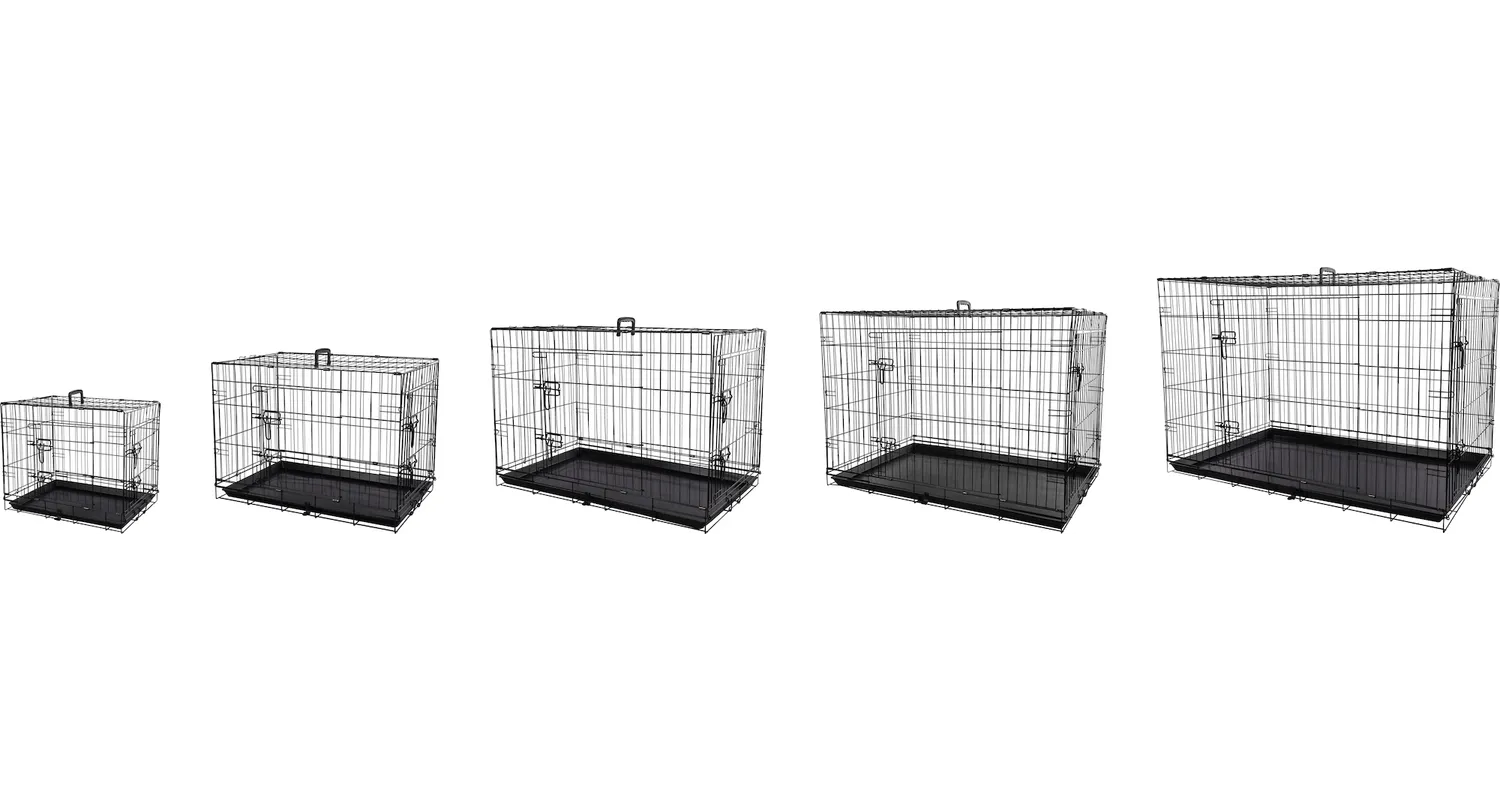 WIRE CAGE MEZO BLACK 76*126*83CM XXL