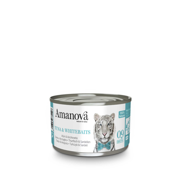 AMANOVA ΚΟΝΣΕΡΒΑ TUNA & WHITEBAITS BROTH 70G