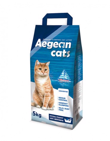 Aegean Cat Άμμο Γάτας Συγκολλητική Χωρίς Άρωμα 5kg