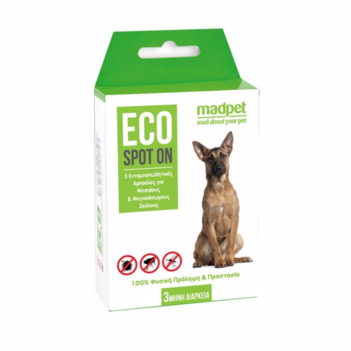 ECO Spot On Entomoapothitikes Ampoules ga Mesaious kai Meglous Skulous 