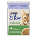 CAT CHOW FAKELAKI ADULT CAT CHOW STERILISED  Arni& Prasina Fasolakia se  Saltsa 85g  