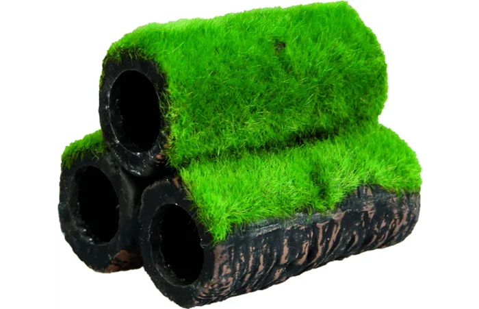 DECORATION TUBES WITH MOSS