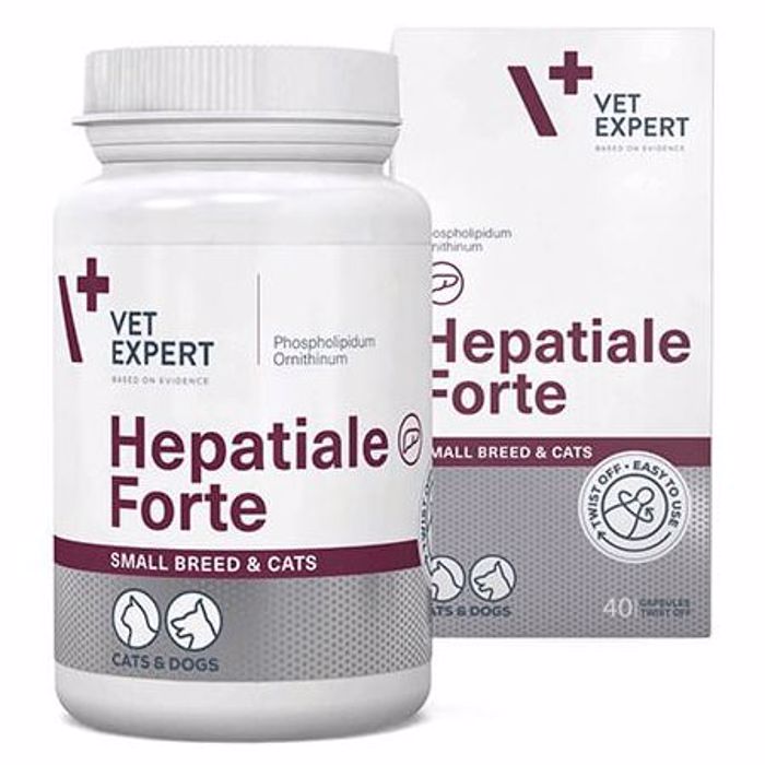 VetExpert Hepatiale Forte Small Breeds & Cats Ipatoprostateftiko Sumpliroma Diatrofis 40 Kapsoules