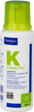 Virbac Sebolytic Sampouan Skulou Dermatologko 200ml