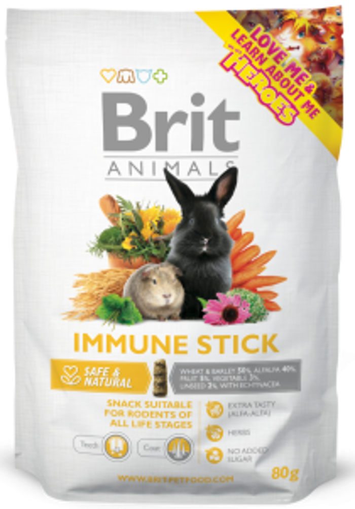 Brit Animals® Immune Stick Snack 80gr