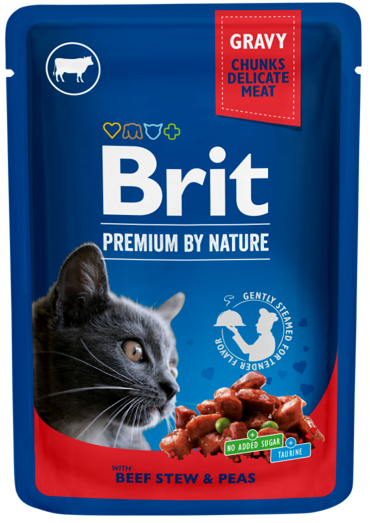 Brit Premium® Cat Pouches Beef 100gr
