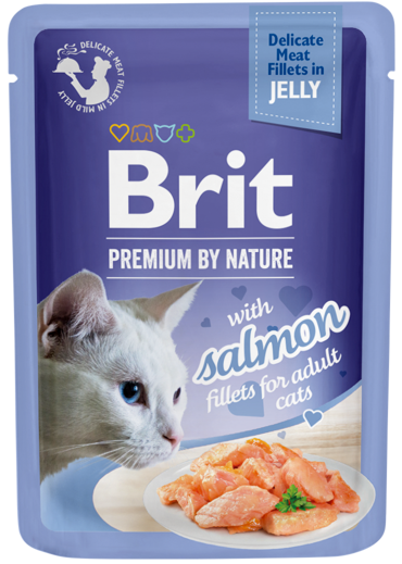 Brit Premium® Cat Jelly Pouches Salmon 85gr