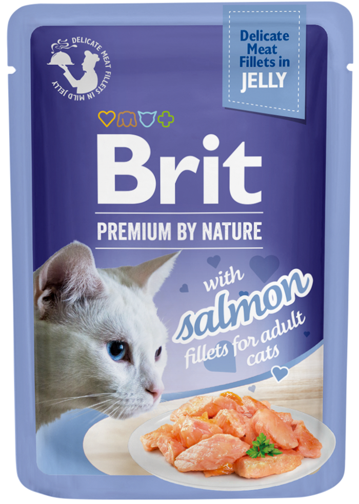 Brit Premium® Cat Jelly Pouches Salmon 85gr
