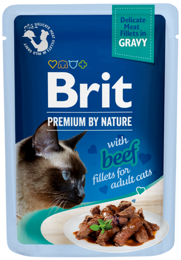 Brit Premium® Cat Gravy Pouches Beef 85gr