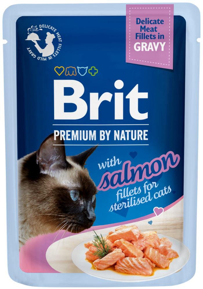 Brit Premium® Cat Gravy Pouches Salmon Sterilised 85gr