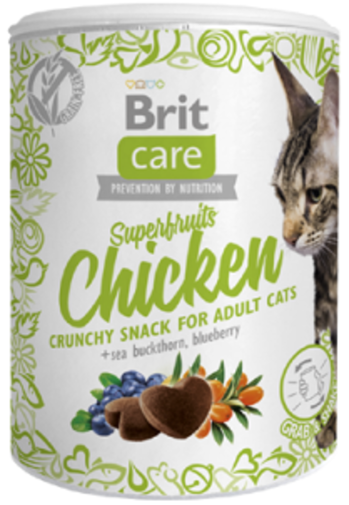 Brit Care® Cat Superfruits Snack Chicken 100gr