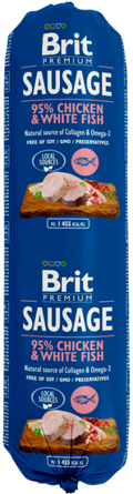 Brit® Dog Sausage Chicken  - White Fish 800gr