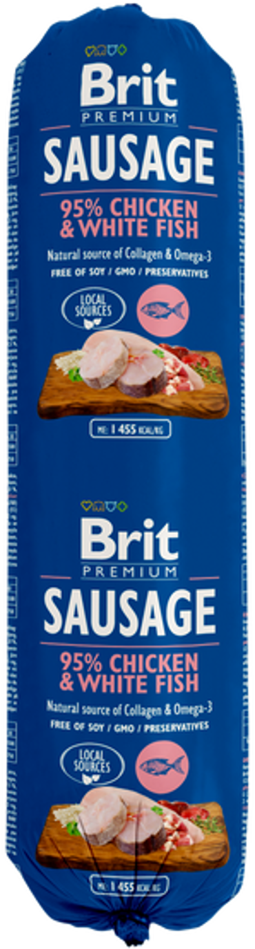 Brit® Dog Sausage Chicken  - White Fish 800gr