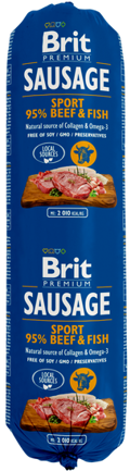 Brit® Dog Sausage Sport Beef - Fish 800gr