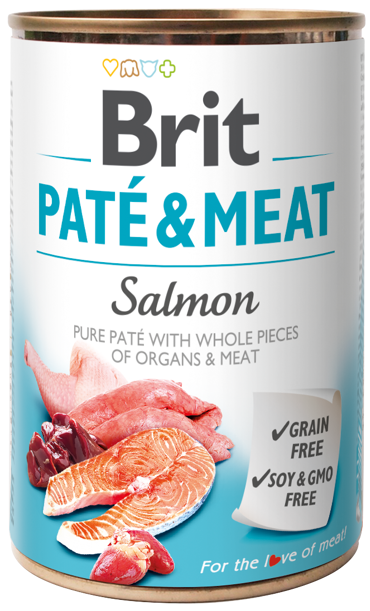 Brit® Dog Cans Pate&Meat Salmon 400gr
