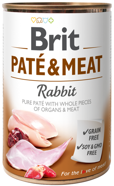 Brit® Dog Cans Pate&Meat Rabbit 400gr