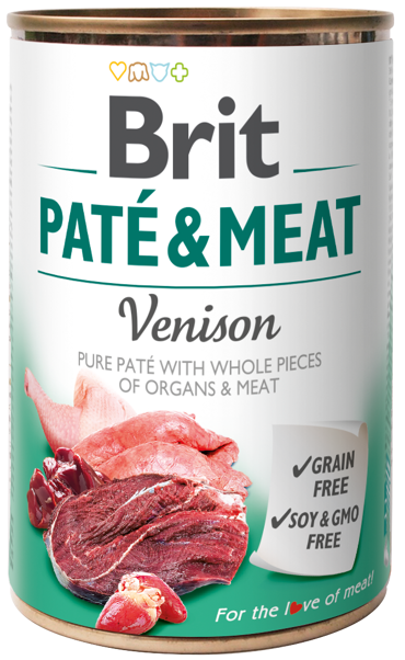 Brit® Dog Cans Pate&Meat Venison 400gr