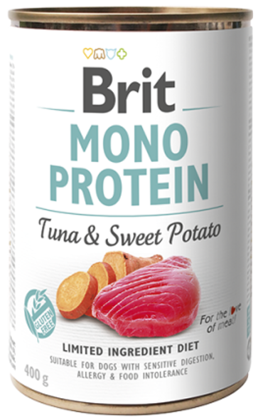 Brit® Dog Cans Monoprotein Tuna & Sweet Potato 400gr