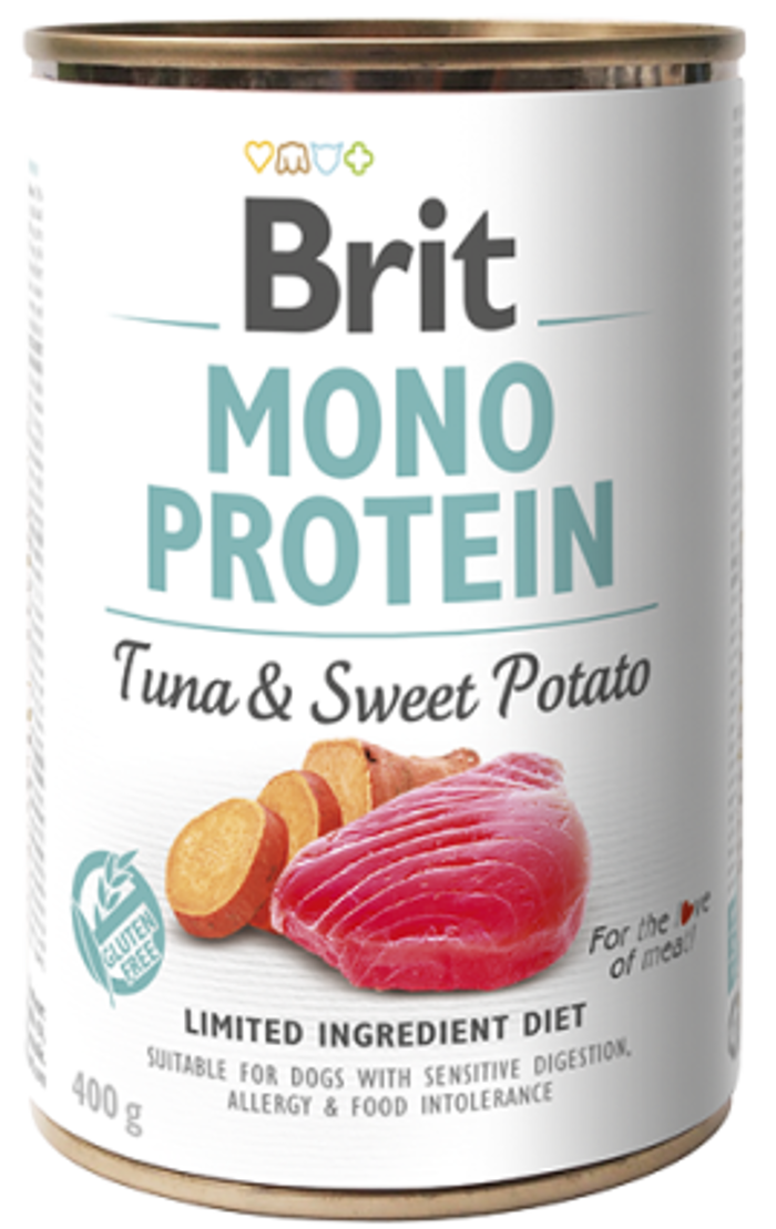 Brit® Dog Cans Monoprotein Tuna & Sweet Potato 400gr