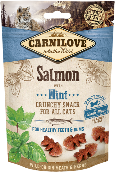 Carnilove® Cat Snack Crunchy Salmon with Mint 50gr