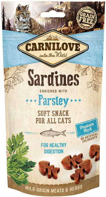 Carnilove® Cat Snack Soft Sardines enriched with Parsley 50gr