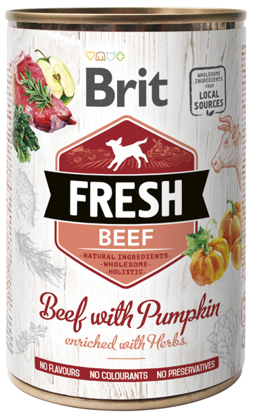 Brit Fresh® Dog Beef With Pumpkin 400gr