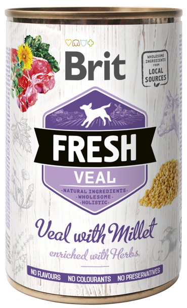 Brit Fresh® Dog Veal With Millet 400gr